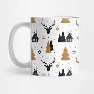 Black and gold christmas Mug